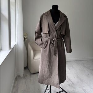 Vintage Collection Elegante -Thunder Bay- Wool Lined Trench Coat- Plaid lining-
